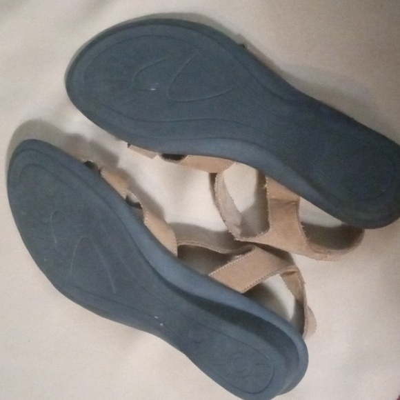 SESTO MEUCCI SOFT LEATHER SANDALS TAN SIZE 8 - Picture 3 of 4